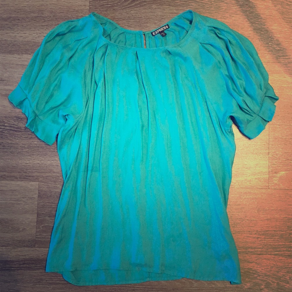 Teal blouse